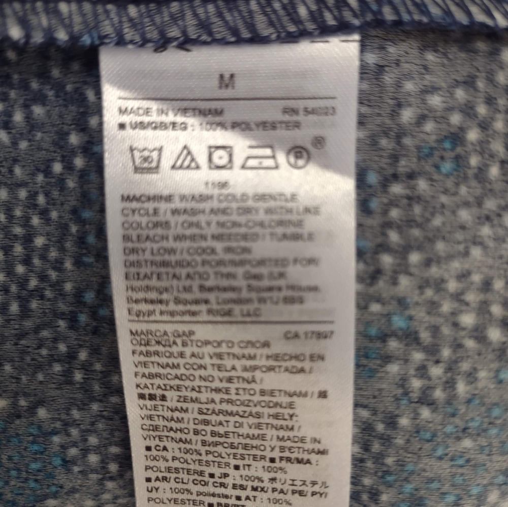 Gap Blue Patterned Dress - image 2